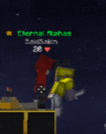 a blurred image of a video game with the name eternal raphaes