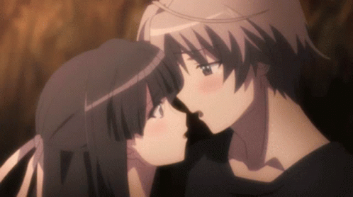 Anime Love Kiss GIFs  Tenor