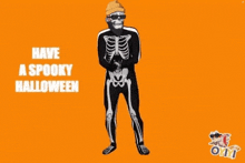 Skeleton Halloween GIF - Skeleton Halloween Mob Studio GIFs