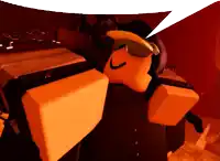 a cartoon character is wearing sunglasses and a hat and has a speech bubble above his head