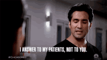I Answer To My Patients Not To You Dominic Rains GIF - I Answer To My Patients Not To You Dominic Rains Crockett Marcel GIFs