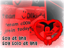 a valentine 's day greeting with a red heart and a red roblox character