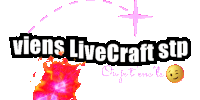 Livecraft Viens Lifecraft Stp Vrm Ou Sinon Je Te Mets Bieng Sticker