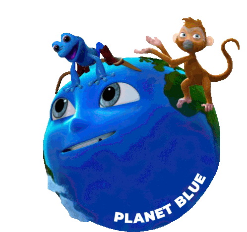 Planet Blue Earth Sticker - Planet Blue Earth Planetbluecrew Stickers