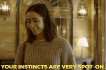 Modern Love Maggie Mitchell GIF - Modern Love Maggie Mitchell Your Instincts Are Very Spot On GIFs