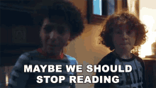 Maybe We Should Stop Reading Jayden Marine GIF - Maybe We Should Stop Reading Jayden Marine Mateo GIFs