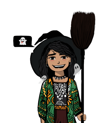 Halloween Witch Sticker - Halloween Witch Scary Stickers
