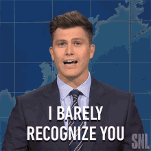 I Barely Recognize You Colin Jost GIF