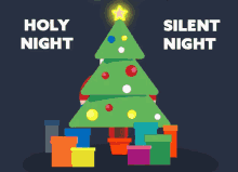 Holy Night, Silent Night GIF - Santa Claus Christmas Christmas Eve GIFs