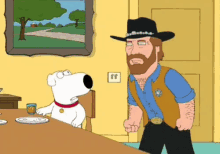 Chuck Norris' Second Fist - Family Guy GIF