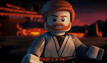 Lego Star Wars Obi Wan Kenobi GIF - Lego Star Wars Obi Wan Kenobi Thats A Lie GIFs