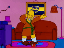 Boca Juniors Campeón GIF - Homer Simpson Dancing Dance GIFs