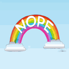 Nope Rainbow GIF - Nope Rainbow Cloud GIFs