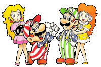 Mario Luigi Sticker - Mario Luigi Princess Peach Stickers