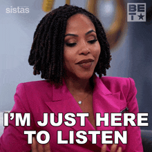 I'M Just Here To Listen Andrea Barnes GIF - I'M Just Here To Listen Andrea Barnes Kj Smith GIFs