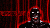 a cartoon character is flying through a red light .