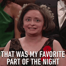 that was my favorite part of the night debbie downer saturday night live climax highlight
