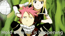 Fairy Tail Hold On GIF - Fairy Tail Hold On What Is Happening GIFs
