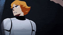 a cartoon drawing of a man in a stormtrooper uniform