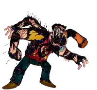 a drawing of a cartoon character with a red shirt that says steven universe