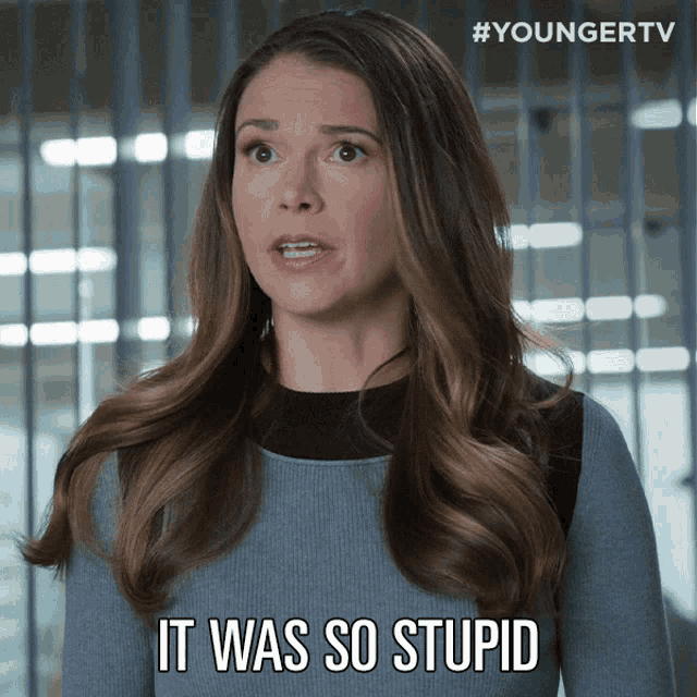 It Was So Stupid Liza Miller GIF - It Was So Stupid Liza Miller Younger GIFs