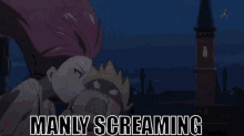 Manly Screaming Anime GIF - Manly Screaming Anime Alibaba GIFs