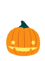 a cartoon of a monster sitting inside of a pumpkin
