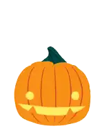 a cartoon of a monster sitting inside of a pumpkin