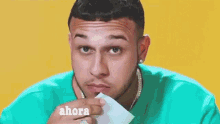 Ahora Te Tengo Justo Now I Just Have You GIF - Ahora Te Tengo Justo Now I Just Have You Wiping Mouth GIFs