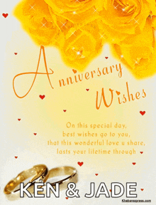 Happy Anniversary Anniversary Wishes GIF - Happy Anniversary Anniversary Wishes Best Wishes GIFs