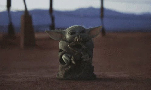 Starving Baby Yoda GIF - Starving Baby Yoda Frog - Discover & Share GIFs