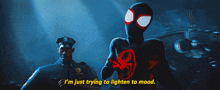 Spider Man Miles Morales GIF - Spider Man Miles Morales Im Just Trying To Lighten To Mood GIFs