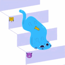 Sad I Miss You Liquid Blue Cat GIF - Sad I Miss You Liquid Blue Cat Cat Emoji GIFs