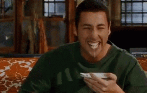Adam Sandler Laughing Gif Adam Sandler Laughing Cereal Discover