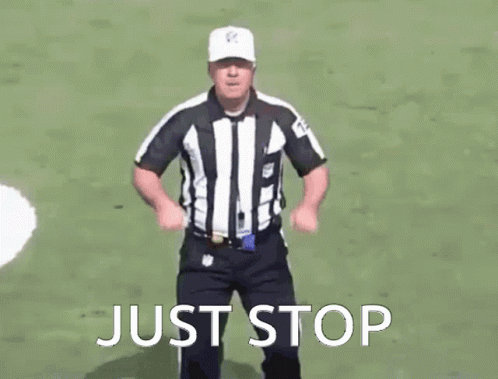 Just Stop Nfl GIF - Just Stop Nfl Pass Interference GIFs