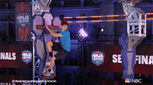 Jump To The Other Side American Ninja Warrior GIF - Jump To The Other Side American Ninja Warrior Hop To The Other Side GIFs