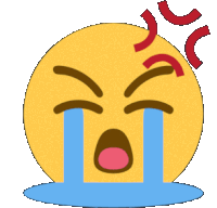 Uoh Uoooh Anger Sob Emoji Sticker - Uoh Uoooh Anger Sob Emoji Stickers
