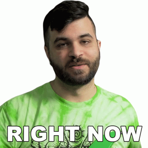 Right Now Andrew Baena Sticker - Right Now Andrew Baena As Of This