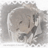 a picture of a white haired anime character with the words rosettaalpha 4ever written below it