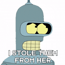 i stole them from her bender futurama i took them from her i got them from her