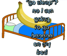banana bananas bed bedtime sleepy