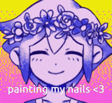 Omori Painting My Nails GIF - Omori Painting My Nails GIFs