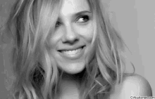 Scarlett Johansson Hair Flip GIF - Scarlett Johansson Hair Flip Smile GIFs