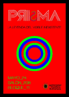 a green poster that says paima la leyenda del visible inexistente may 24 salon 206 bloque 11