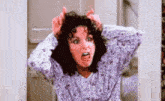 Elaine Devil Seinfeld GIF - Elaine Devil Seinfeld Jesus Fish GIFs