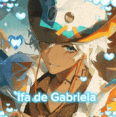 ifa de gabriela is written on a picture of a person