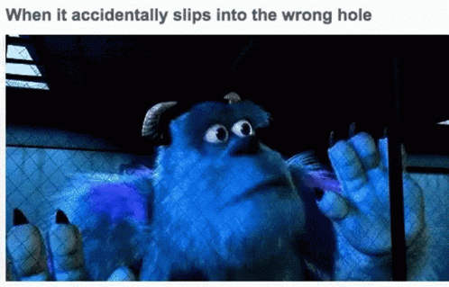 Sully Accidentally Slips GIF - Sully Accidentally Slips Wrong Hole -  Discover & Share GIFs