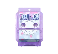 a purple item with a cartoon character on it that says fufuface