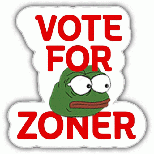 Vote For Zoner Sticker - Vote For Zoner Zoner - Discover & Share GIFs