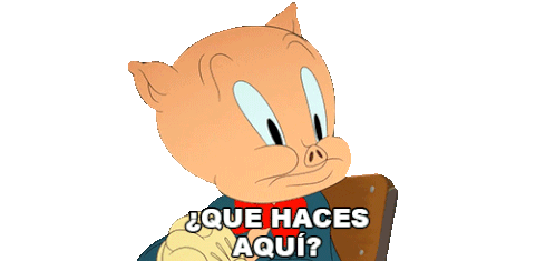 Que Haces Aqui Porky Sticker - Que Haces Aqui Porky Looney Tunes Stickers